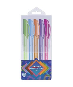 Estuche Bolígrafo Trimax GL-32m x 5 unds Artesco