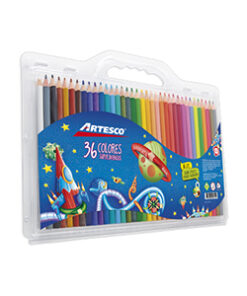 Lápices de Colores Triangulares Largos x 36 unds