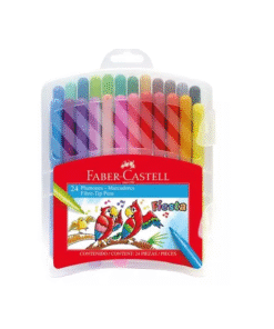 Plumones Faber Castell Fiesta 45  Estuche Rígido 24 Unidades
