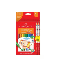 Ecolápiz de color Jumbo + 2 ecolápiz de grafito Faber Castell