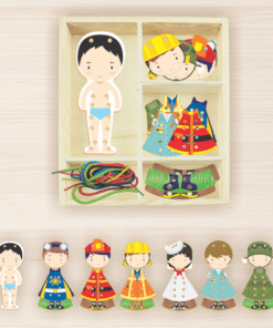 Juegos de Maderas Educativos Lacing Boy