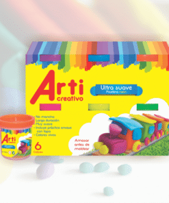 Plastilina Neon Arti Ultra Suave 6 Unidades