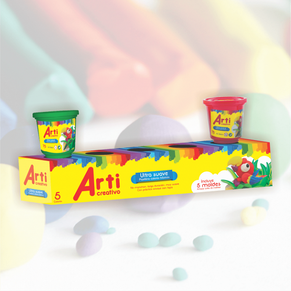Plastilina Arti Ultra Suave 5 unidades