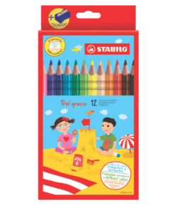 LAPIZ DE COLORES STABILO TRIO EXTRA GRUESOS 12 UNIDADES