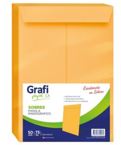 Sobre Manila Radiografico x 50 unid. Grafipapel