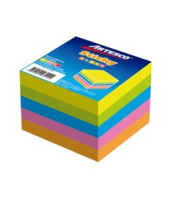 Notas Adhesivas Cubo 3″ x 3″ x 5 Neón x 500 H (654) Artesco