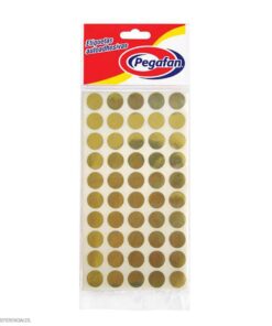 ETIQUETA CIRCULAR DORADO/PLATEADO PEGAFAN