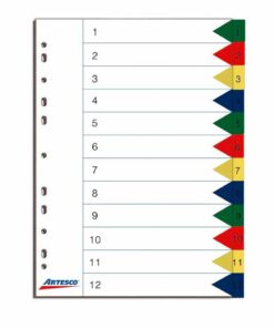 SEPARADOR A4 X12 ARTESCO