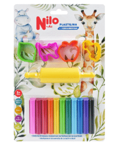 Plastilina Neón+ Rodillo + Cortadores - Nilo