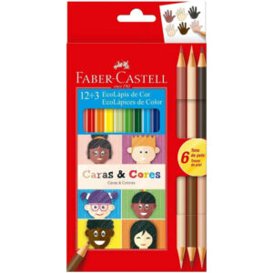 Colores x12 + 3 Caras y Colores Faber Castell