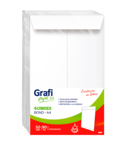 Sobre Bond A4 - 90gr. x50 unid. Grafipapel