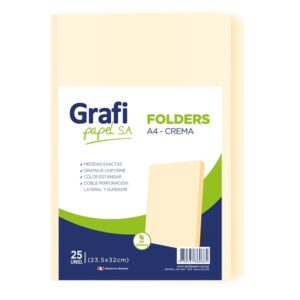 Folder Manila Tamaño A4 x 25 - Grafipapel