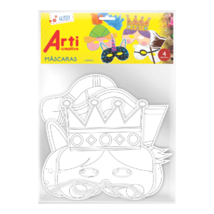 Máscaras de Cuentos x4 - Arti Creativo