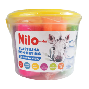 Plastilina Non Drying x6 + 4 cortadores - Nilo