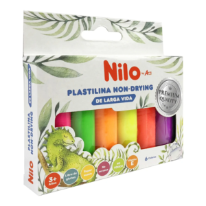 Plastilina x6 Neón - Nilo