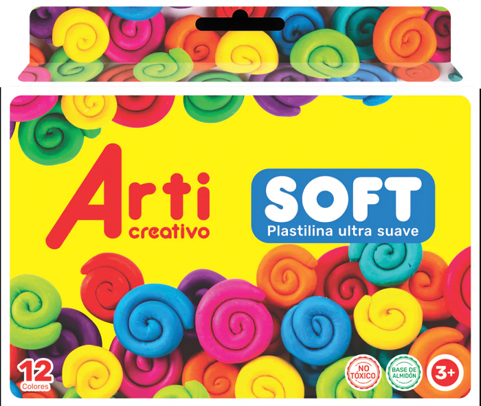 Plastilina Soft Jumbo x12 Arti Creativo