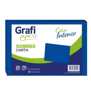 Sobre Carta Azul x25 unid.- Grafipapel