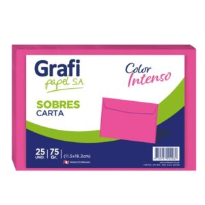 Sobre Carta Rosado x25 unid.- Grafipapel