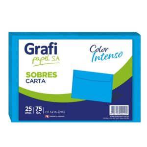 Sobre Carta Amarillo x25 unid.- Grafipapel