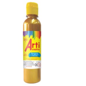 Témpera 250ml c/aplicador Dorado Arti Creativo
