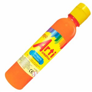 Témpera 250ml c/aplicador Naranja Arti Creativo