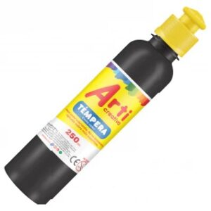 Témpera 250ml c/aplicador Negro Arti Creativo