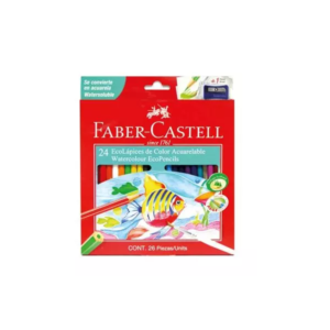 ECOLÁPIZ ACUARELABLE 24 unidades Faber Castell