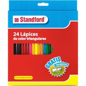Colores Standford Triangular x24 + Tajador