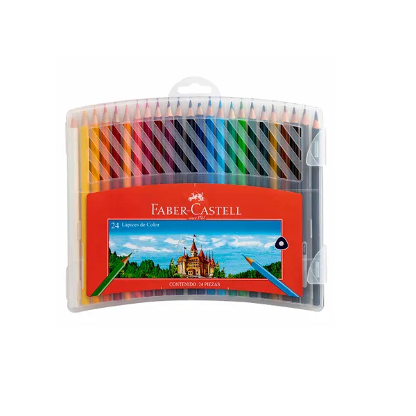 Lapices de color triangulares x24 Rìgido - Faber Castell