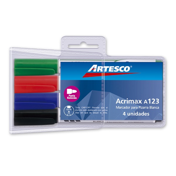 Marcador Estuche E123 x 4 unidades