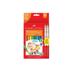 Ecolápiz de color Jumbo + 2 ecolápiz de grafito Faber Castell