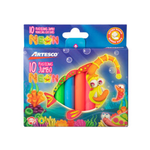 Plastilina Neón x10 Artesco