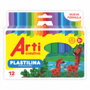Plastilina Jumbo Arti Ultra Suave 12 Unidades