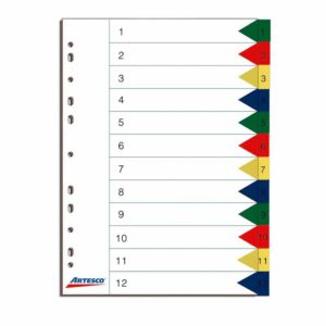 SEPARADOR A4 X12 ARTESCO