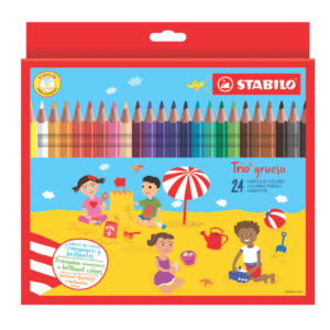 LAPIZ DE COLORES STABILO TRIO EXTRA GRUESOS 24 unidades
